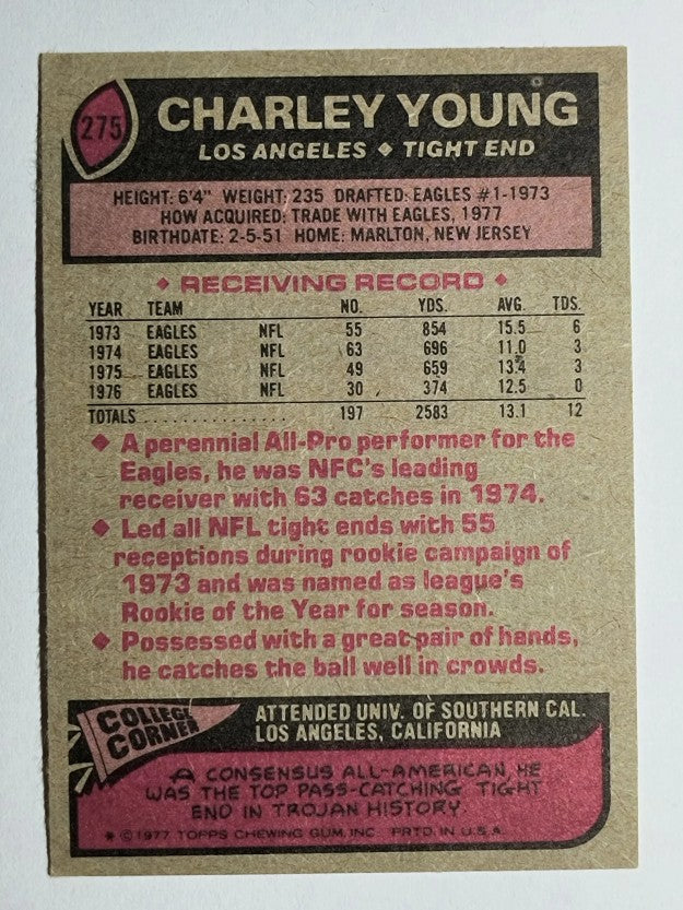 1977 Topps #275 Charle Young (EX)