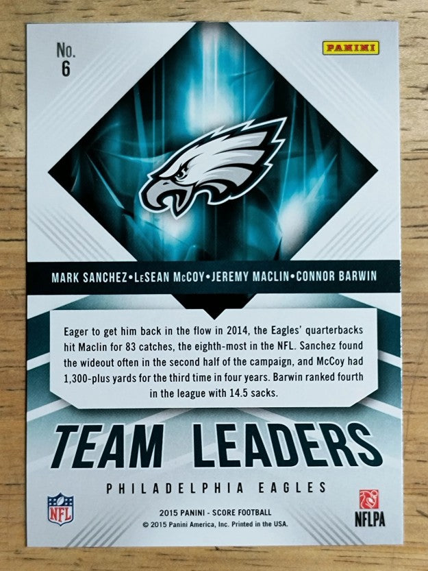 2015 Score Team Leaders #6 Connor Barwin/Jeremy Maclin/LeSean McCoy/Mark Sanchez