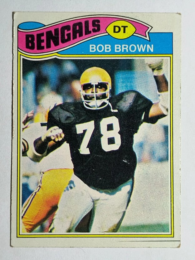 1977 Topps #491 Bob Brown DT (VGEX)