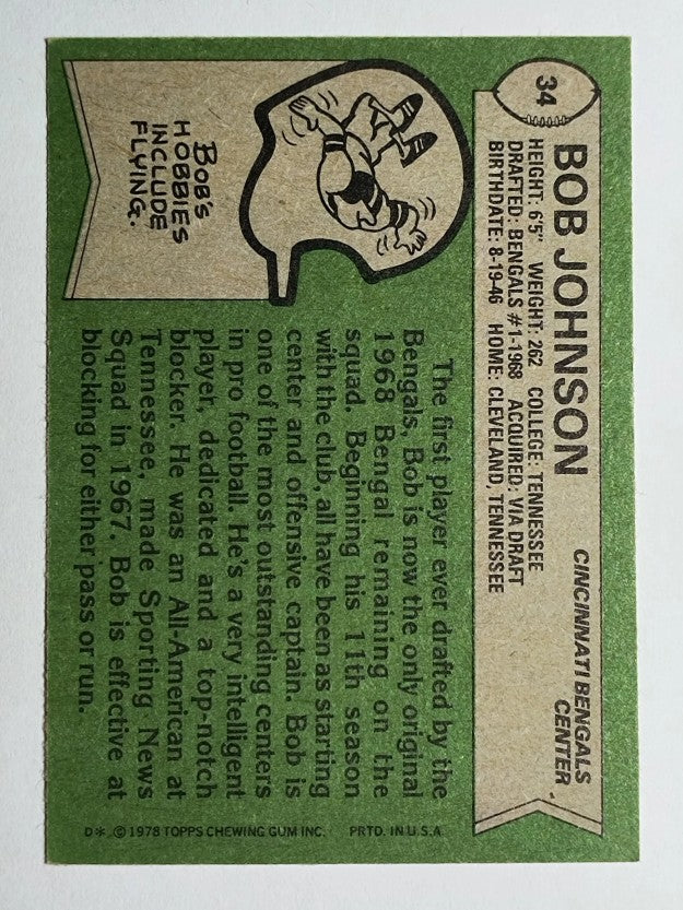 1978 Topps #34 Bob Johnson (EX)