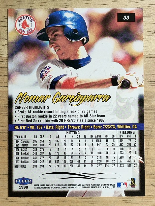 1998 Ultra #33 Nomar Garciaparra