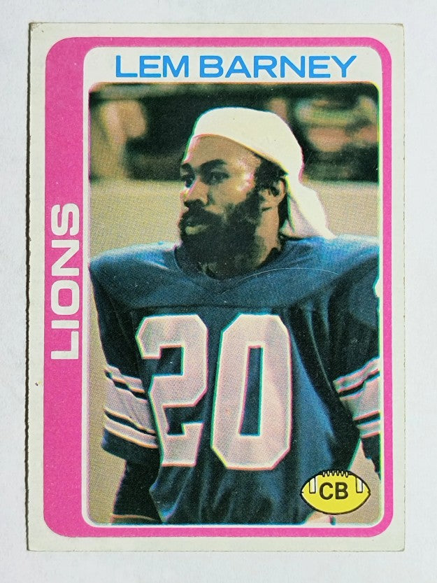1978 Topps #82 Lem Barney (EX)