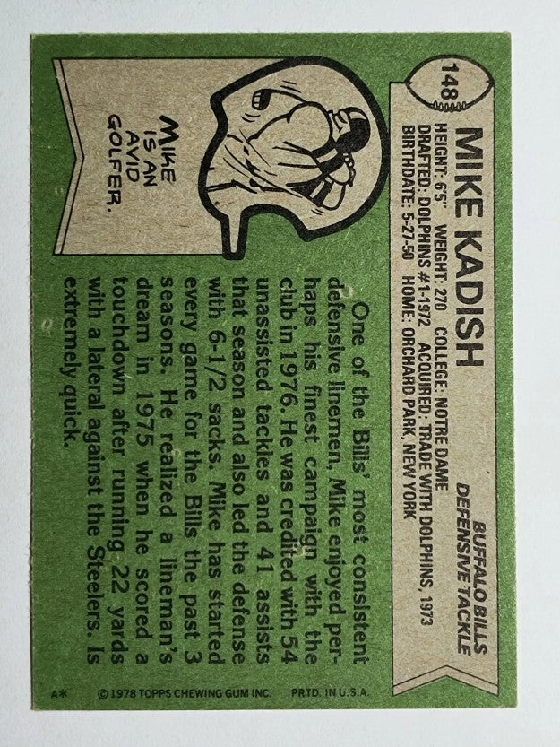 1978 Topps #148 Mike Kadish (VGEX)