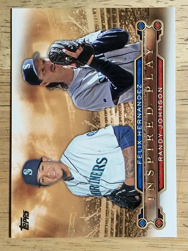 2015 Topps Inspired Play #I14 Randy Johnson/Felix Hernandez