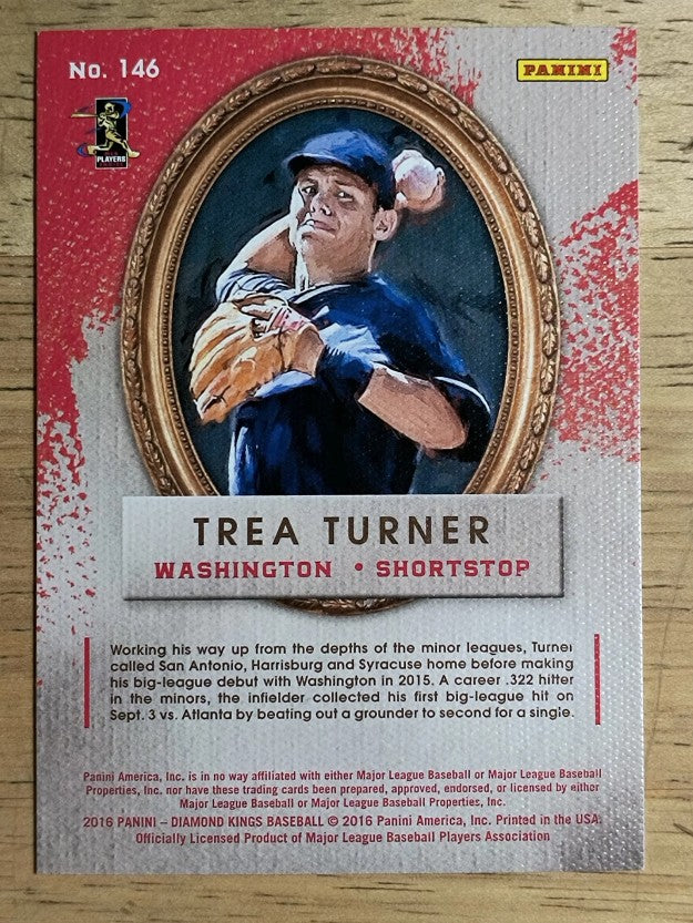 2016 Diamond Kings #146 Trea Turner RC