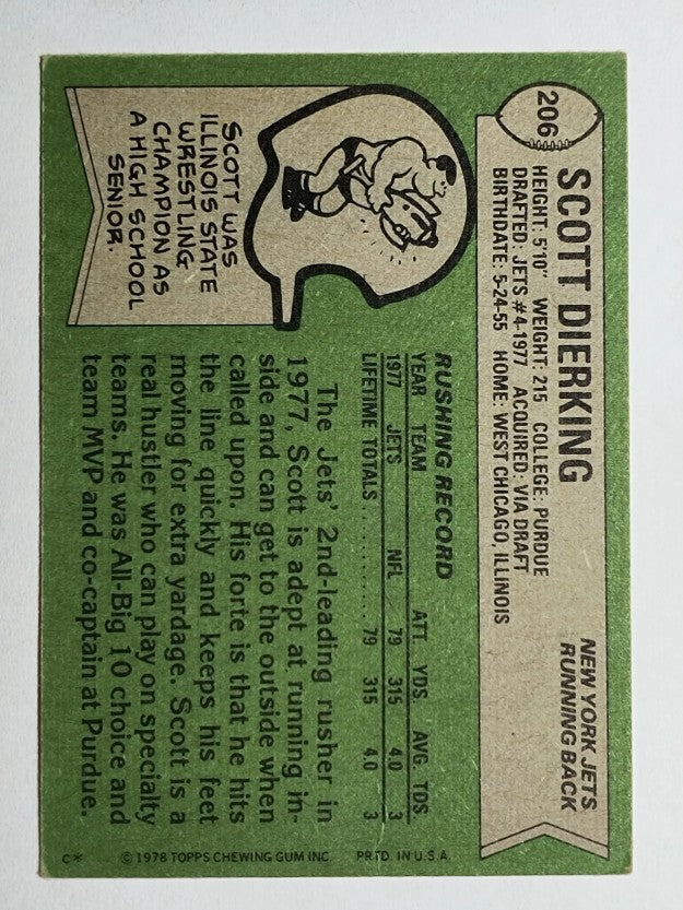 1978 Topps #206 Scott Dierking RC (EX)