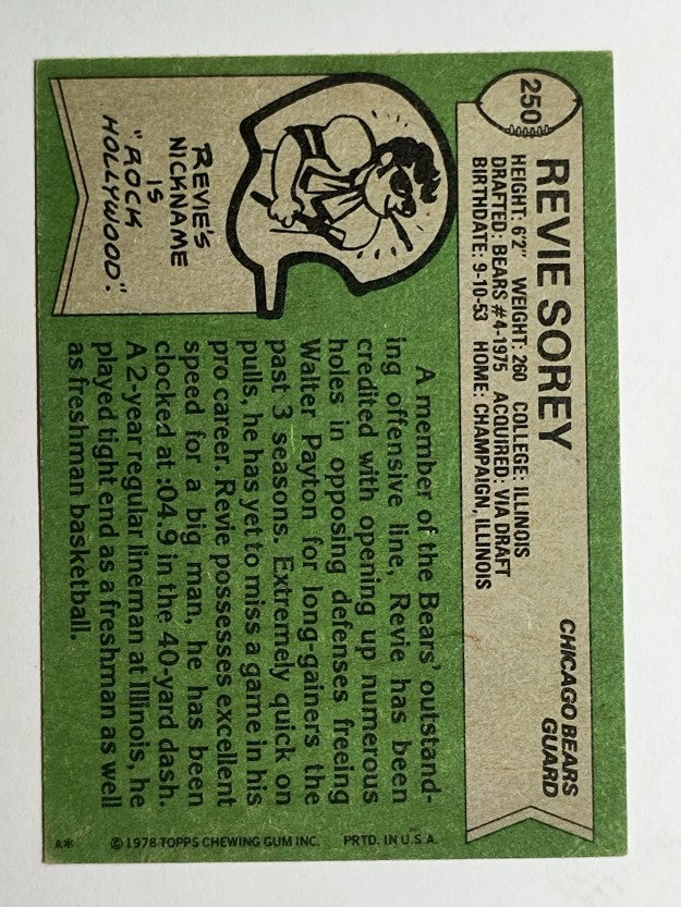 1978 Topps #250 Revie Sorey (VGEX)