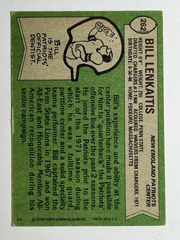 1978 Topps #262 Bill Lenkaitis (EX)