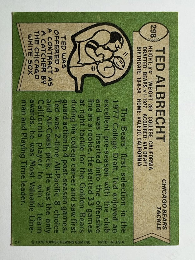 1978 Topps #298 Ted Albrecht RC (EX)