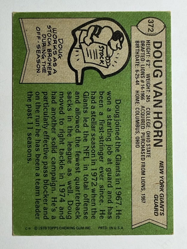 1978 Topps #372 Doug Van Horn (EX)