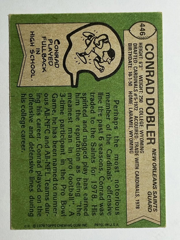 1978 Topps #446 Conrad Dobler (VG)
