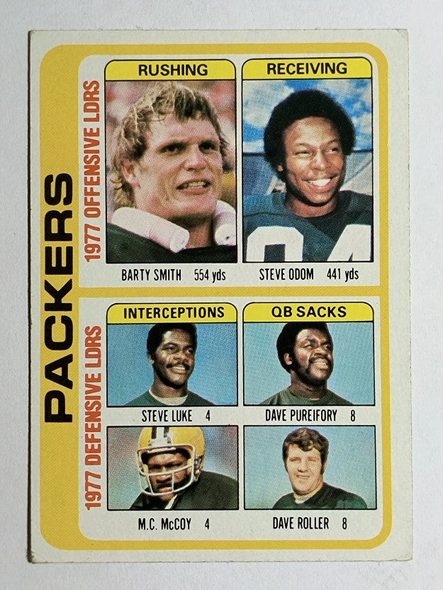 1978 Topps #510 Packers TL/Barty Smith/Steve Odom/Steve Luke/Dave Roller (EX)