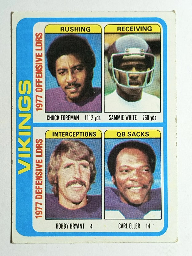 1978 Topps #515 Vikings TL/Foreman/Sammie White/Bobby Bryant/Carl Eller (VG)