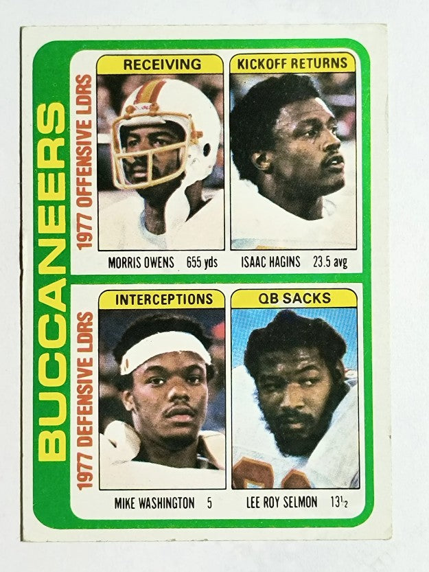 1978 Topps #527 Bucs TL/Isaac Hagins/Mike Washington/Lee Roy Selmon (VG)