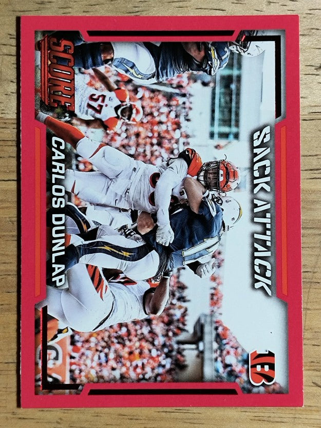 2016 Score Sack Attack Red #2 Carlos Dunlap