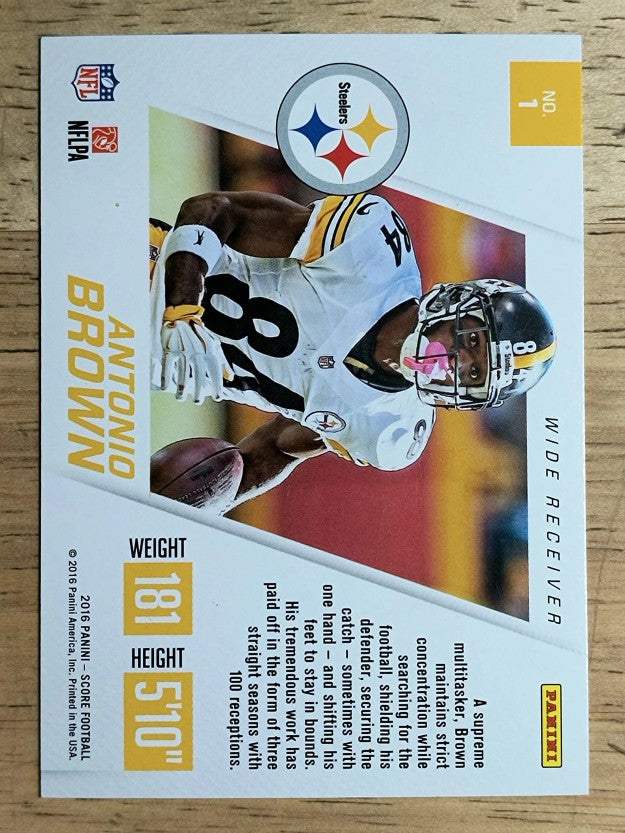 2016 Score Toe the Line #1 Antonio Brown