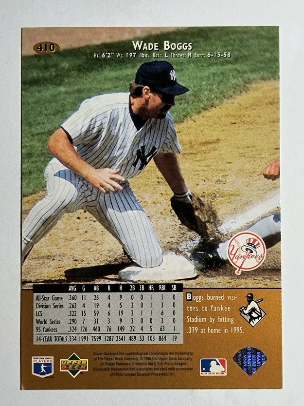 1996 Upper Deck #410 Wade Boggs