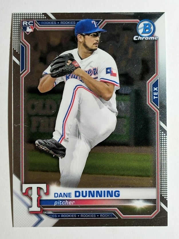2021 Bowman Chrome #75 Dane Dunning RC