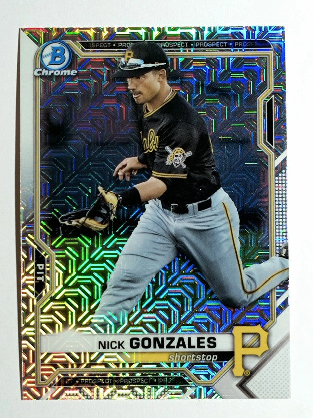 2021 Bowman Chrome Mega Box Prospects Refractors #BCP224 Nick Gonzales