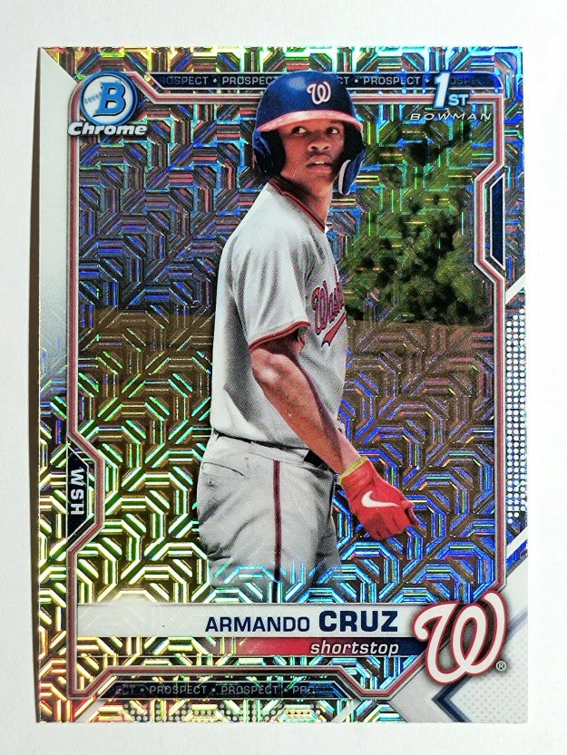 2021 Bowman Chrome Mega Box Prospects Refractors #BCP247 Armando Cruz