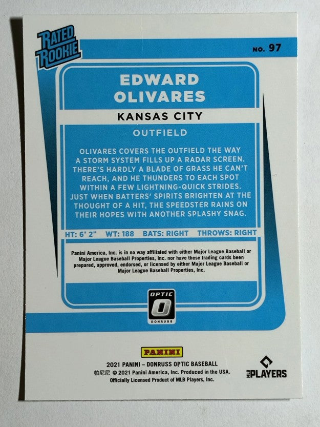 2021 Donruss Optic #97 Edward Olivares RR RC