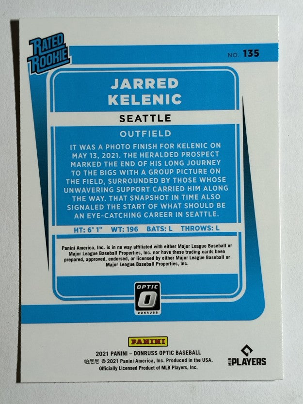 2021 Donruss Optic #135A Jarred Kelenic RR RC