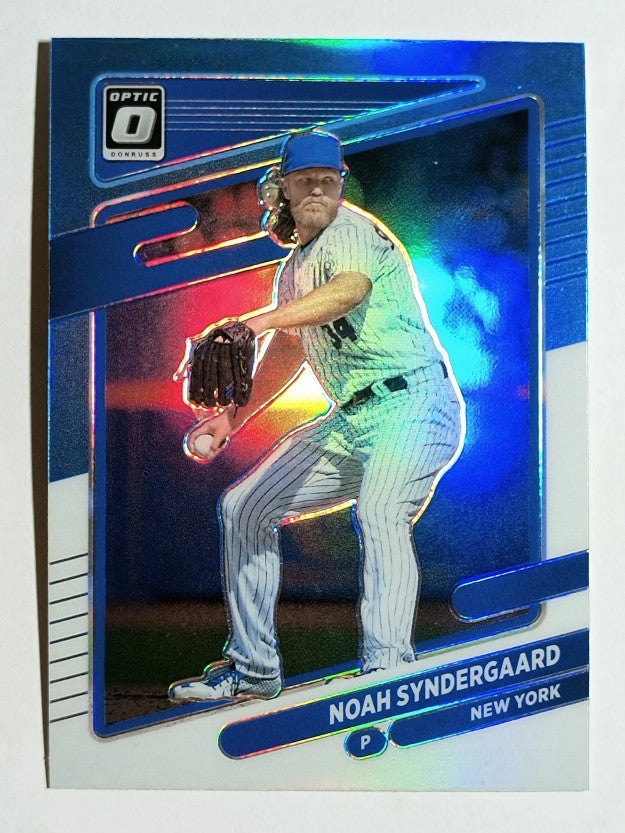 2021 Donruss Optic Carolina Blue and White #107 Noah Syndergaard