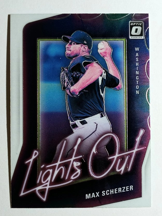 2021 Donruss Optic Lights Out #11 Max Scherzer