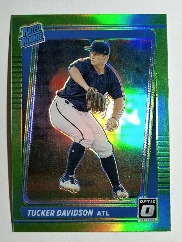 2021 Donruss Optic Lime Green #90 Tucker Davidson RR