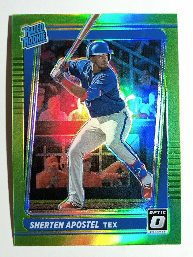 2021 Donruss Optic Lime Green #100 Sherten Apostel RR
