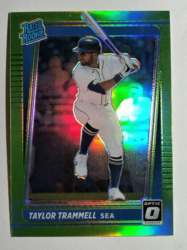 2021 Donruss Optic Lime Green #103A Taylor Trammell RR