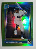 2021 Donruss Optic Lime Green #103A Taylor Trammell RR