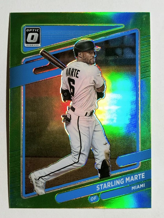2021 Donruss Optic Lime Green #163 Starling Marte