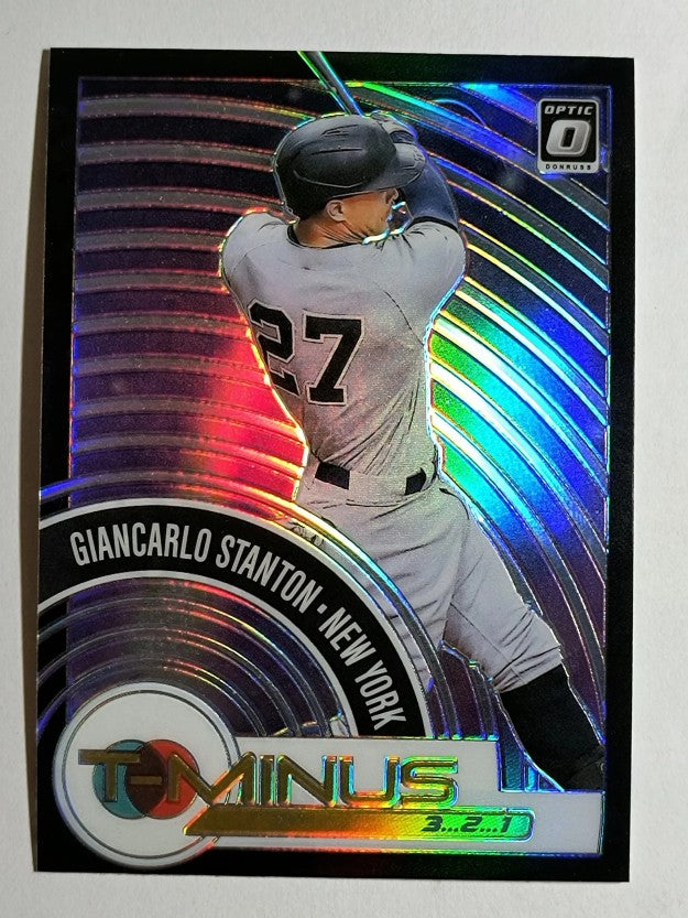 2021 Donruss Optic T-Minus 3 2 1 Holo #2 Giancarlo Stanton