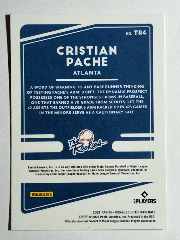 2021 Donruss Optic The Rookies #4 Cristian Pache