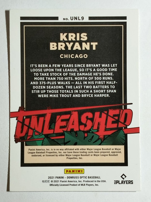 2021 Donruss Optic Unleashed #9 Kris Bryant