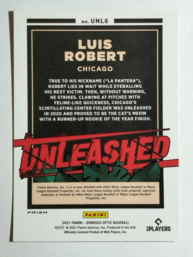 2021 Donruss Optic Unleashed Holo #6 Luis Robert