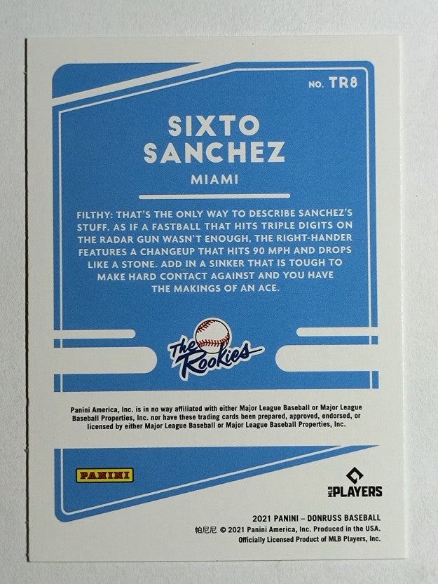 2021 Donruss The Rookies Vector #8 Sixto Sanchez