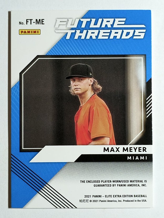 2021 Elite Extra Edition Future Threads #9 Max Meyer (EXMT)