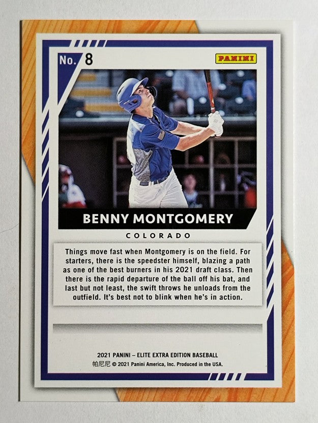 2021 Elite Extra Edition Pink #8 Benny Montgomery