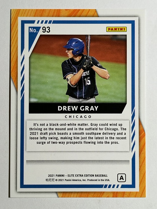 2021 Elite Extra Edition Prime Numbers A #93 Drew Gray/190