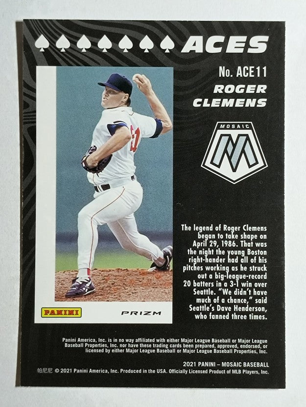 2021 Panini Mosaic Aces Mosaic #11 Roger Clemens