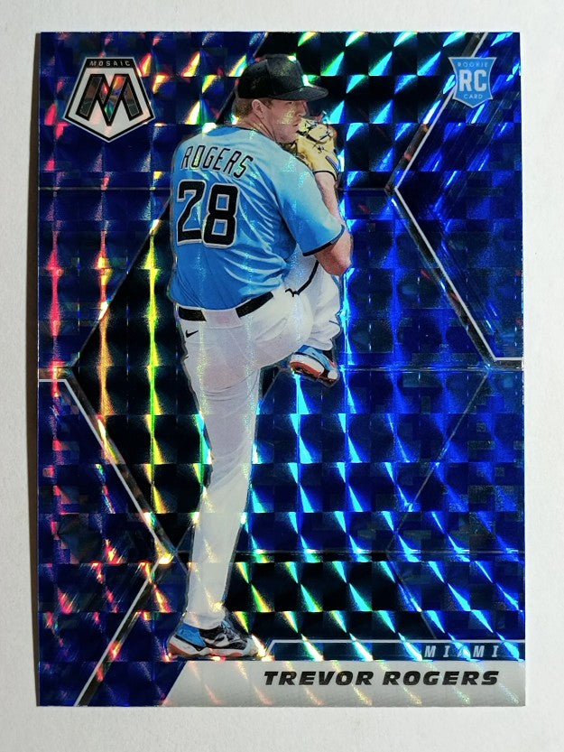 2021 Panini Mosaic Mosaic Blue Camo #237 Trevor Rogers