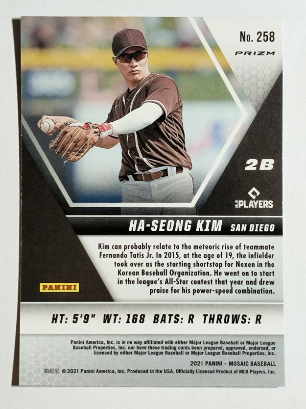 2021 Panini Mosaic Mosaic Blue Camo #258 Ha-Seong Kim