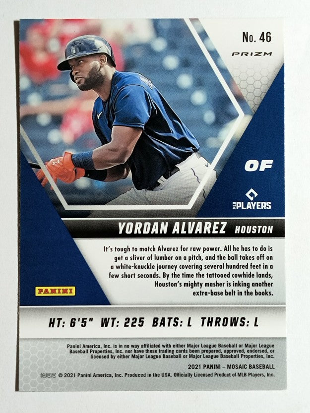 2021 Panini Mosaic Mosaic Green #46 Yordan Alvarez