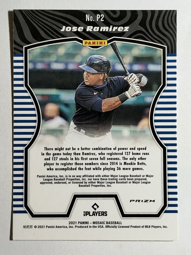 2021 Panini Mosaic Producers Mosaic Green #2 Jose Ramirez