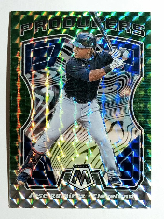 2021 Panini Mosaic Producers Mosaic Green #2 Jose Ramirez