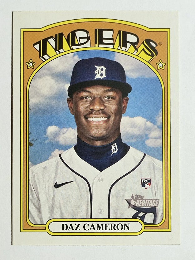 2021 Topps Heritage #575 Daz Cameron RC