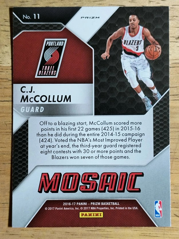2016-17 Panini Prizm Mosaic #11 C.J. McCollum