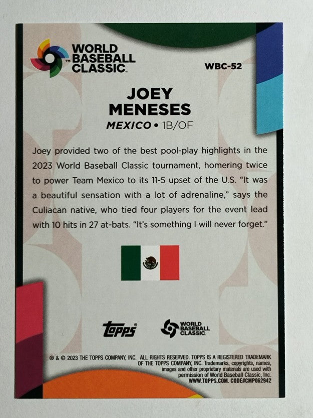 2023 Topps '23 World Baseball Classic Stars #WBC52 Joey Meneses